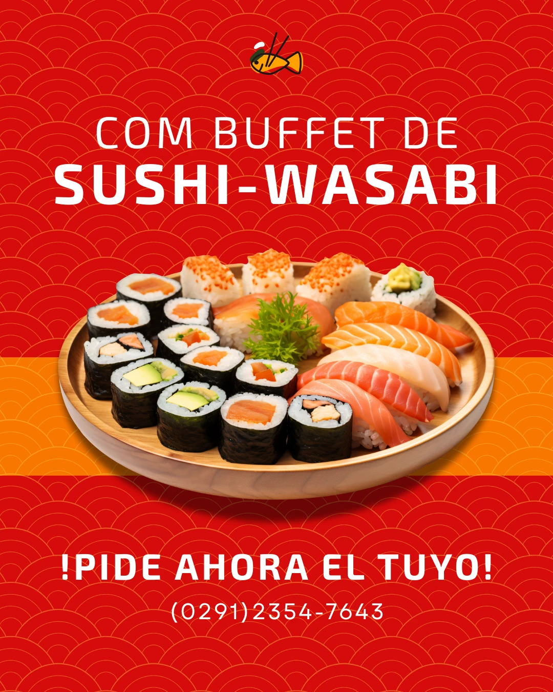 Diseño de contenido promocional para un restaurante de sushi Diseño de contenido promocional para un restaurante de sushi