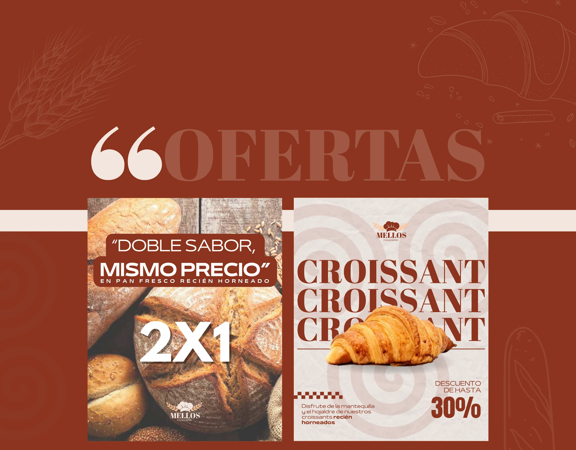 Diseño de post de ofertas para Panadería