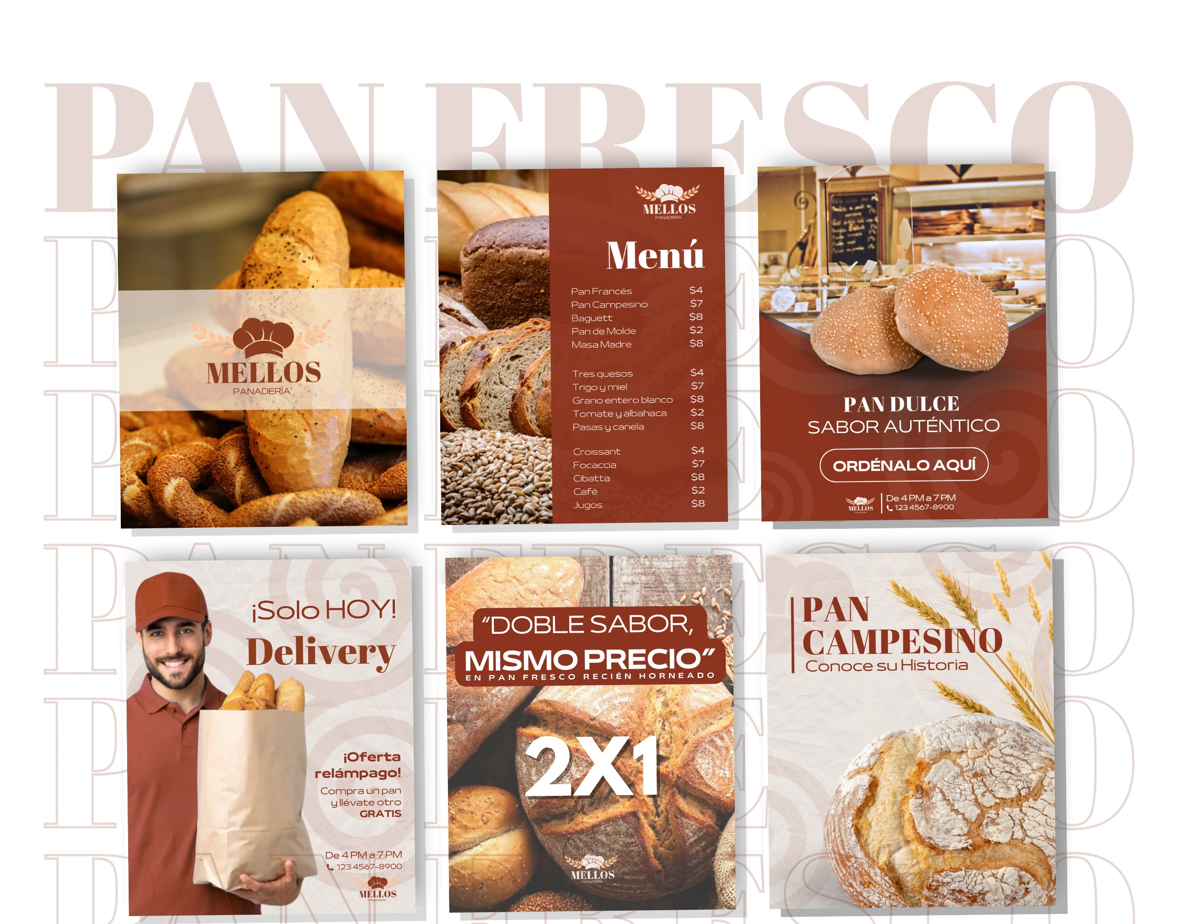 Diseño de post de redes para Panaderia