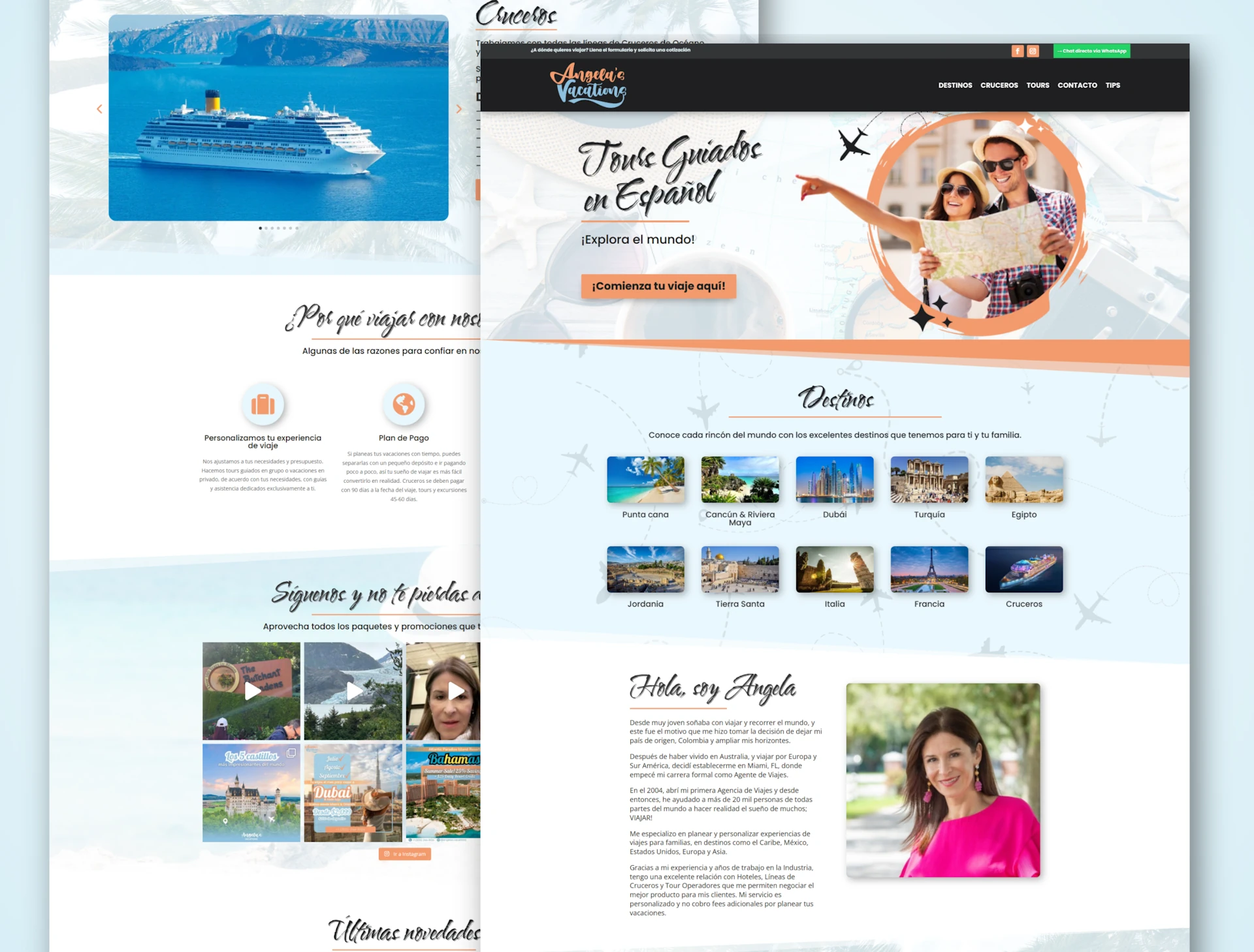 Diseño de sitio Web para Turismo