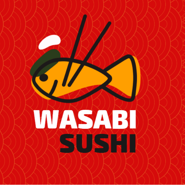 Logo Wasabi Sushi Diseño de logo para restaurante de sushi