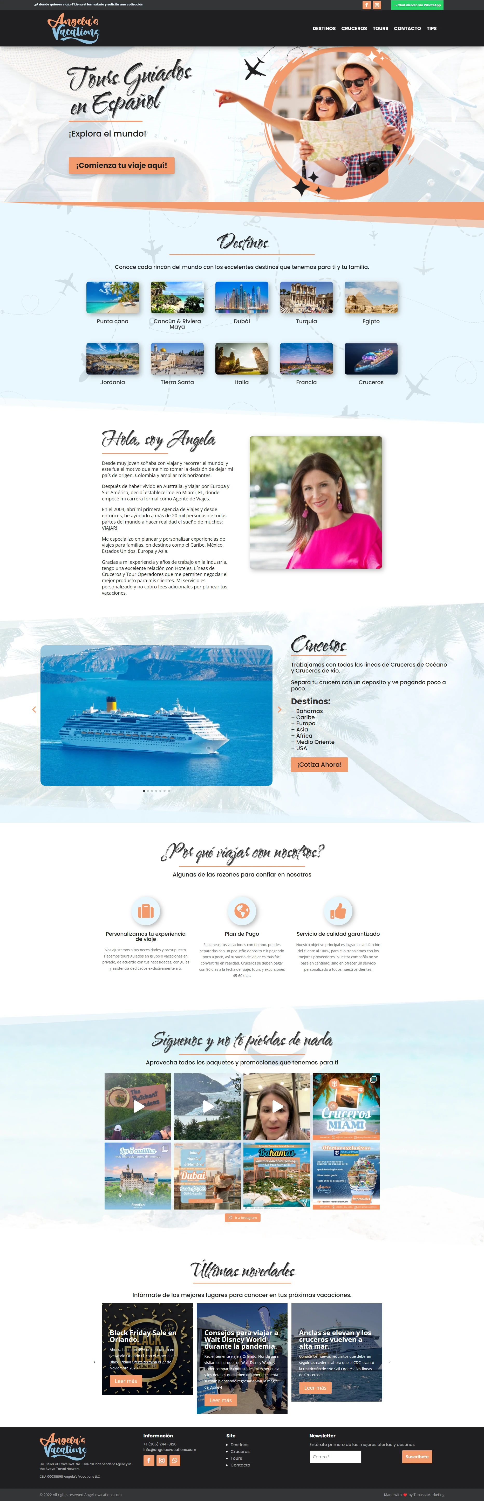 Sitio Web para negocio de turismo diseño web