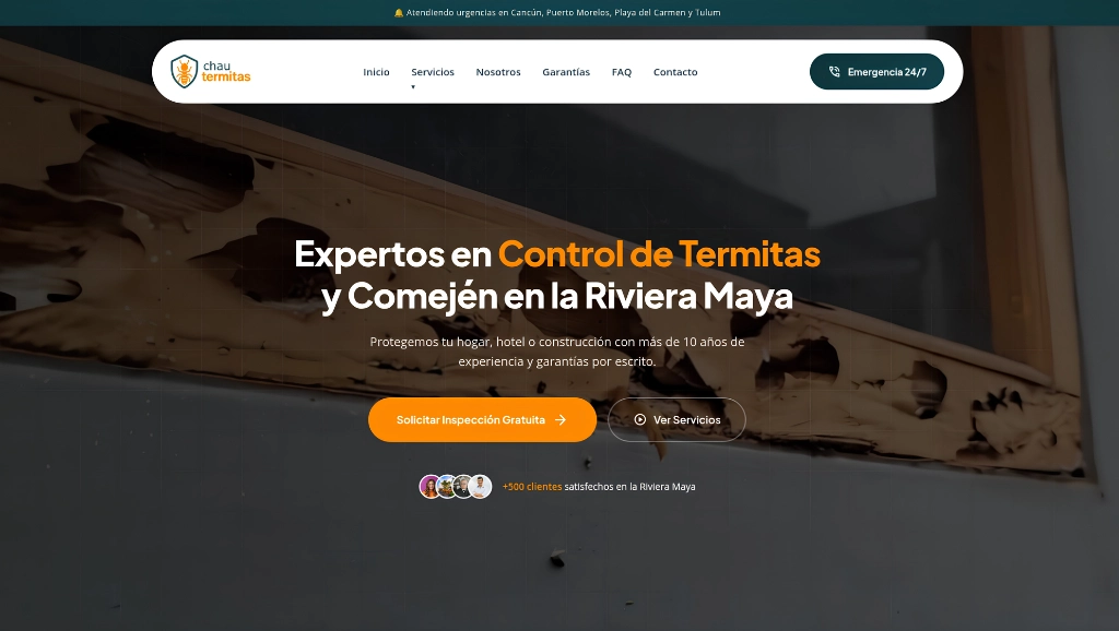 Captura de la web de Chautermitas